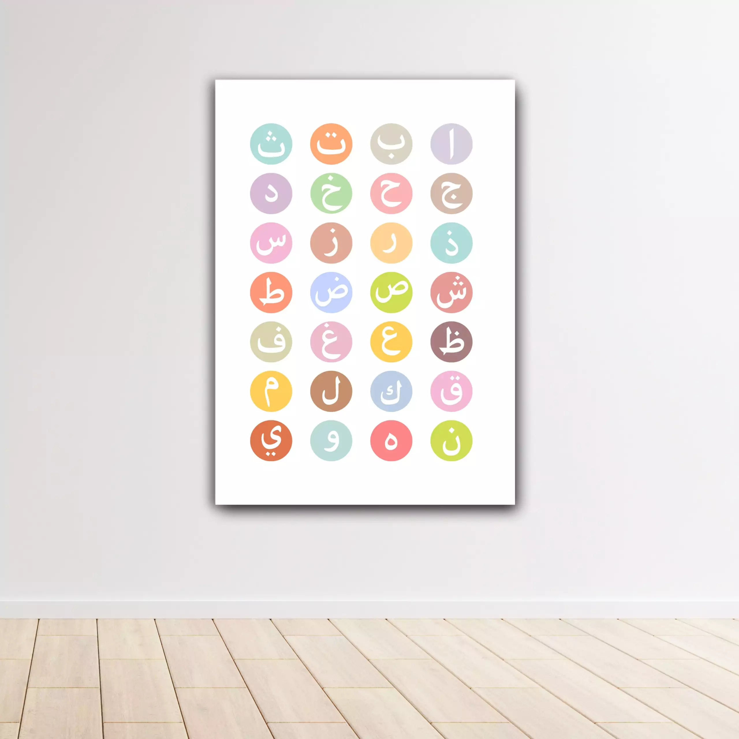 Affiche alphabet arabe